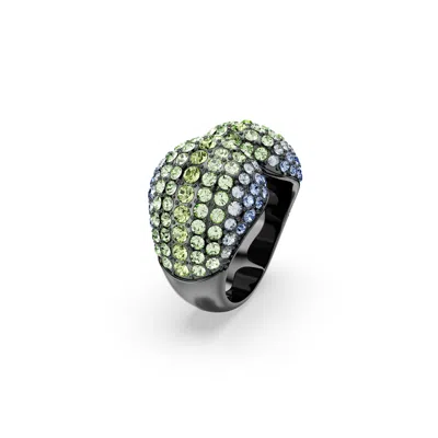 Swarovski Sublima Cocktail Ring In Black