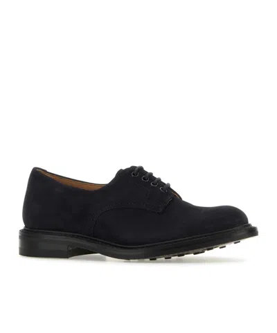 Tricker's Midnight Blue Suede Daniel Lace-up Shoes