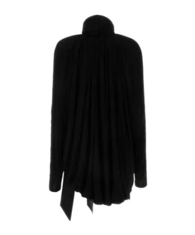 Saint Laurent Blusa In Viscosa Nera Uomo In Black