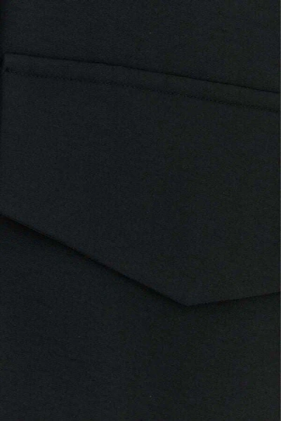 Sacai Black Grosgrain Oversize Jacket In Multi