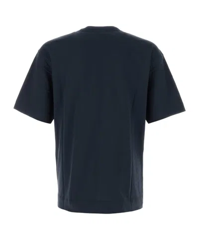 Dries Van Noten Cotton Crew Neck T-shirt In Navy Blue