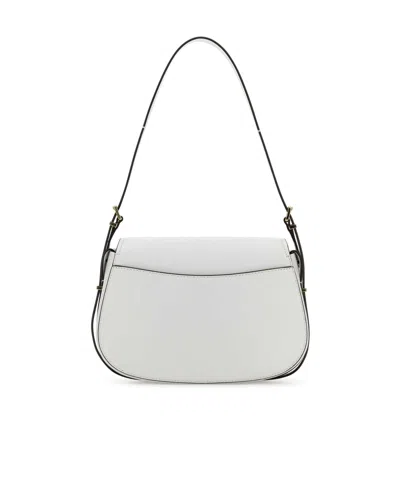 Michael Michael Kors Michael By Michael Kors White Leather Moore Shoulder Bag In White