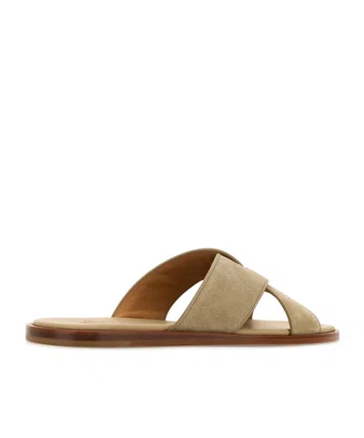 Church's Brown Suede Sandals In Beige O Tan