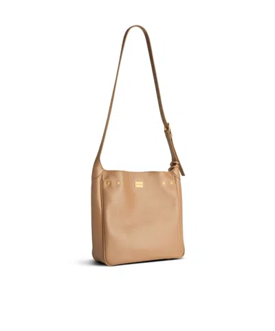 Balenciaga Bel Air Small Shoulder Bag In Latte