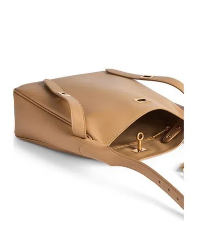 Balenciaga Bel Air Small Shoulder Bag In Latte
