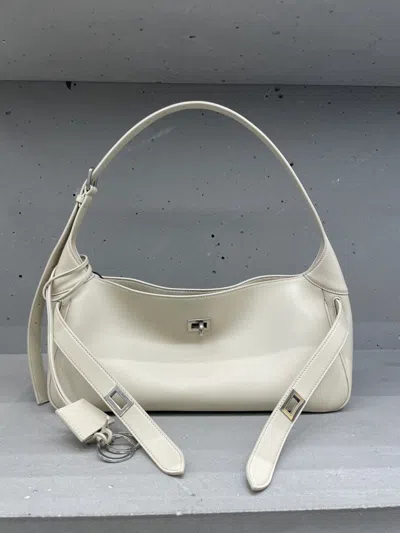 Balenciaga Bel Air Small Shoulder Bag In Gray