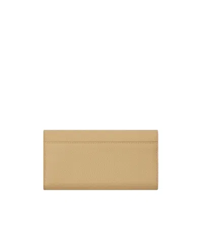 Burberry B Shield Continental Wallet In Sand