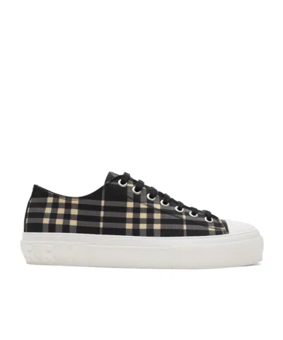 Burberry Checked Sneakers In Multicolor