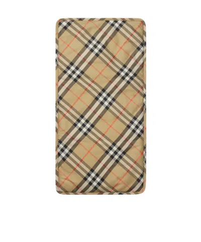 Burberry Ekd-embroidered Woven Changing Backpack In Black