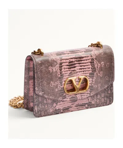 Valentino Garavani Garavani Vain Shoulder Bag In Tejus Woman Pink Uni