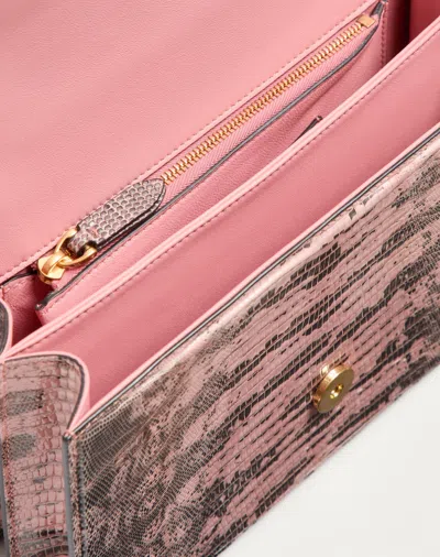 Valentino Garavani Garavani Vain Shoulder Bag In Tejus Woman Pink Uni