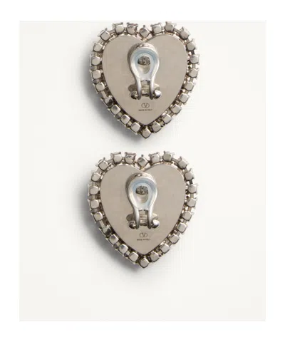 Valentino Garavani Coeur Hyperbole Heart Earrings In Multicolor