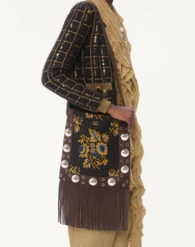 Valentino Lurex Sweater In Black/gold