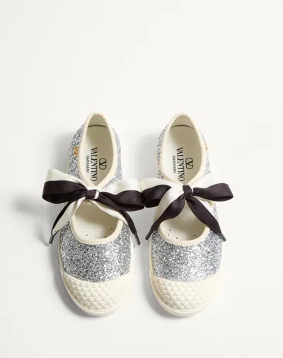 Valentino Sneakers Silver In Silver