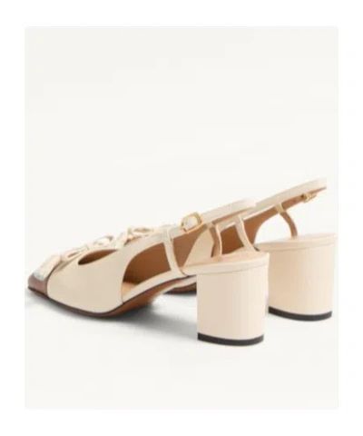 Valentino Slingback Valet Du Roi Pumps In Butter/tobacco In Nude