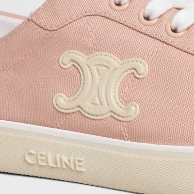 Celine Alan Sneakers With Triomphe In Canvas In Rosewood