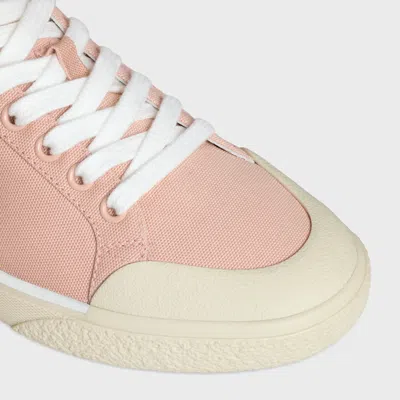 Celine Alan Sneakers With Triomphe In Canvas In Rosewood