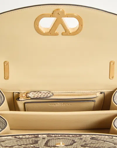 Valentino Small Vain Shoulder Bag In Animal Print