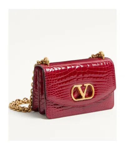 Valentino Vain Shoulder Bags Brown In Scarlet