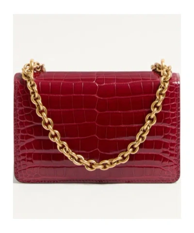 Valentino Vain Shoulder Bags Brown In Scarlet