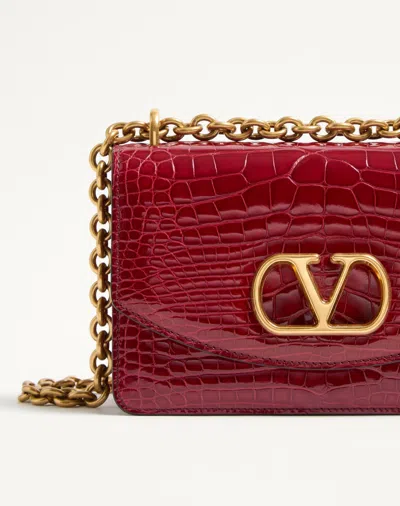 Valentino Vain Shoulder Bags Brown In Scarlet