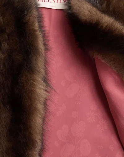 Valentino Weste Aus Lammfell Frau Braun 44 In Brown