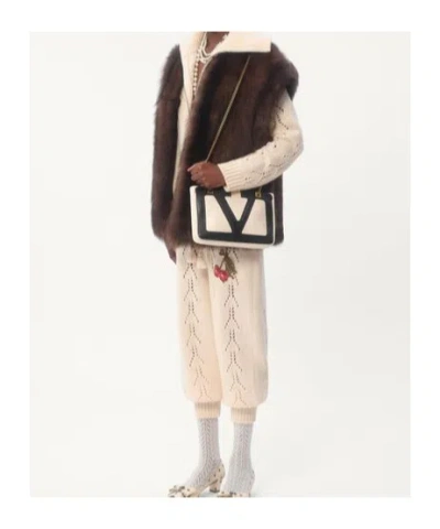 Valentino Weste Aus Lammfell Frau Braun 44 In Brown