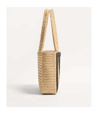 Valentino Women's Viva Superstar Medium Tote In Naturale/nero