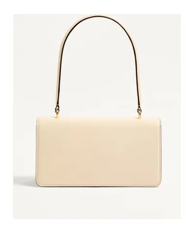 Valentino Garavani  Garavani Vain Bag With Handle In Shiny Calfskin Woman Butter Uni In Nude