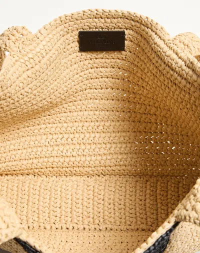 Valentino Women's Viva Superstar Medium Tote In Naturale/nero