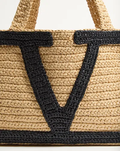 Valentino Women's Viva Superstar Medium Tote In Naturale/nero