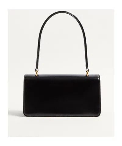 Valentino Vain Bag With Handle In Leather In Black