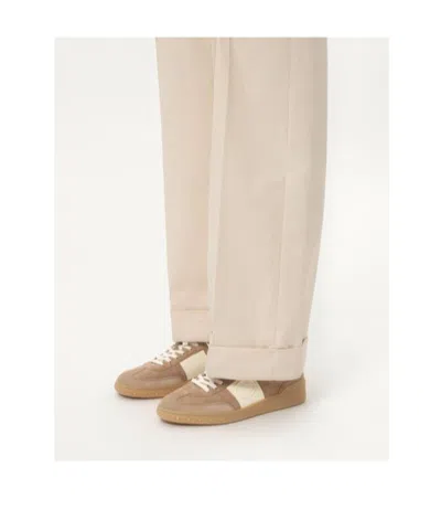 Valentino Upvillage Low-top Suede Sneakers In Brown