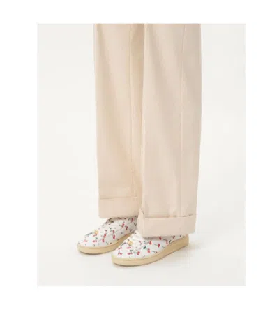 Valentino Garavani Royco Sneaker In Nappa Calfskin With Cherryfic Pattern In White