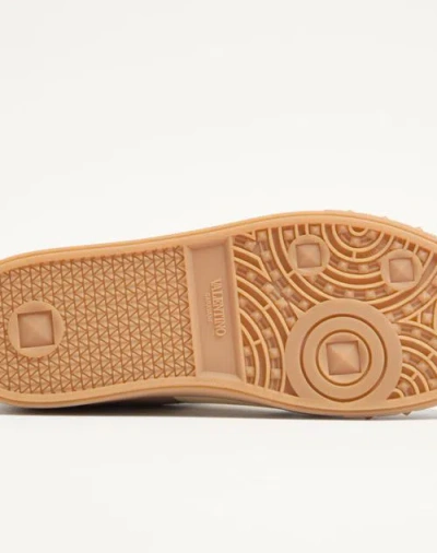 Valentino Upvillage Low-top Suede Sneakers In Brown