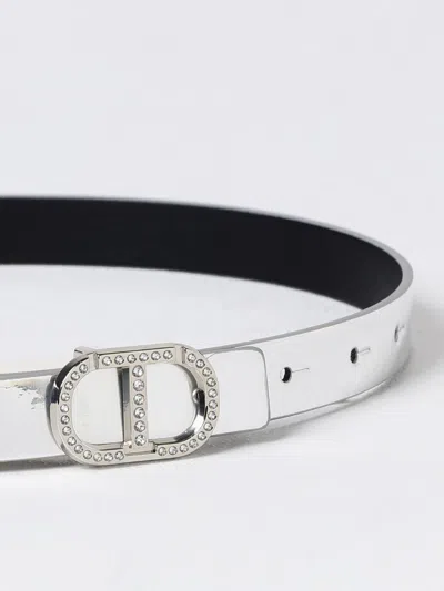 Twinset Logo Belt In Silver