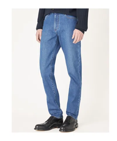 Loro Piana Belt-loop Jeans In Blue