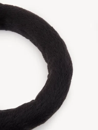 Chloé Shearling Hat In Mineral Ash