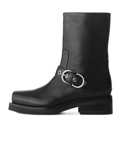 Rag & Bone Square-toed Short Boots In Black