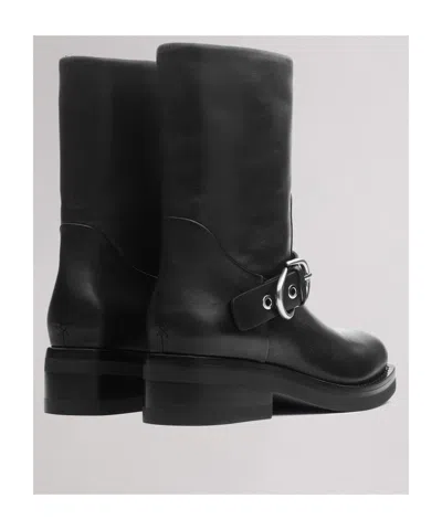 Rag & Bone Square-toed Short Boots In Black