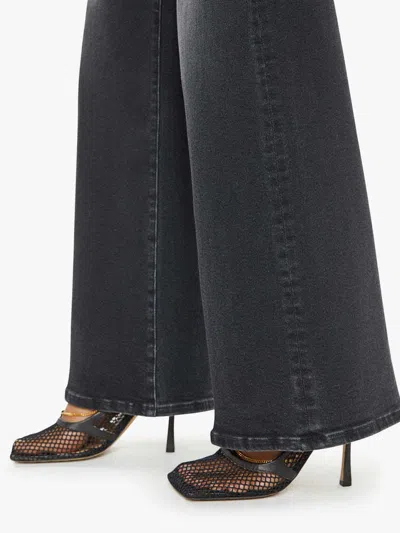 Mother The Roller Sneak Flared Jeans In Black