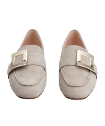 Roger Vivier Push On Loafers In Grey