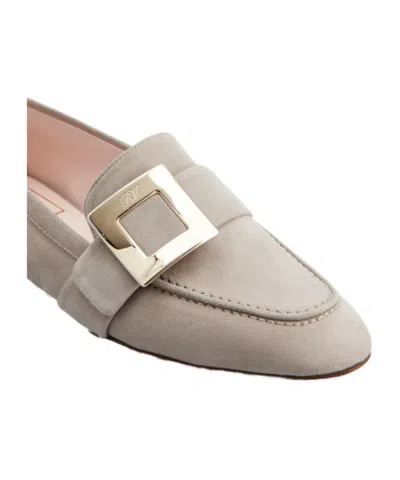 Roger Vivier Push On Loafers In Grey