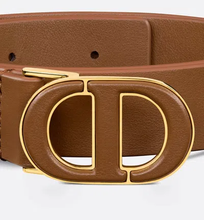 Dior Perforated Belt In Brown