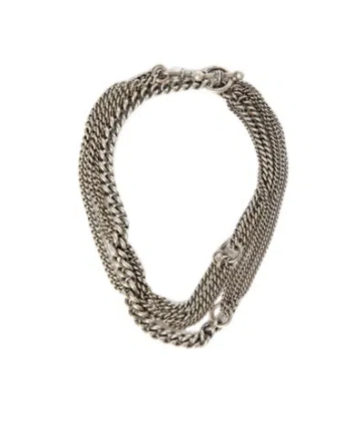 Ann Demeulemeester Multi Chains Bracelet In Multicolor