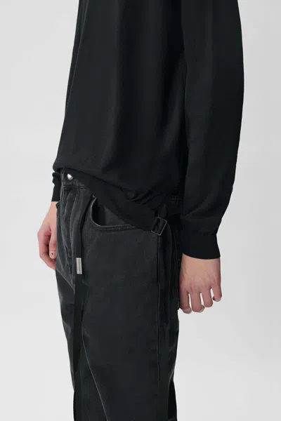 Ann Demeulemeester Gill Belt-loop Jeans In Grey
