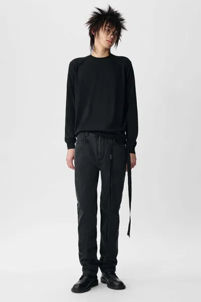 Ann Demeulemeester Gill Belt-loop Jeans In Grey