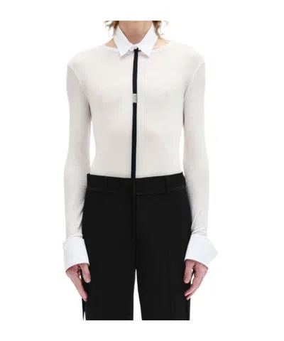 Ann Demeulemeester Adjustable Shirt Collar In White