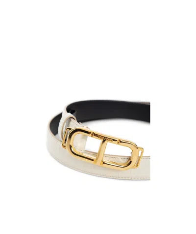 Tom Ford T-buckle Belt In White