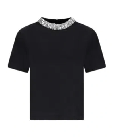 Valentino Short-sleeved T-shirt In Black